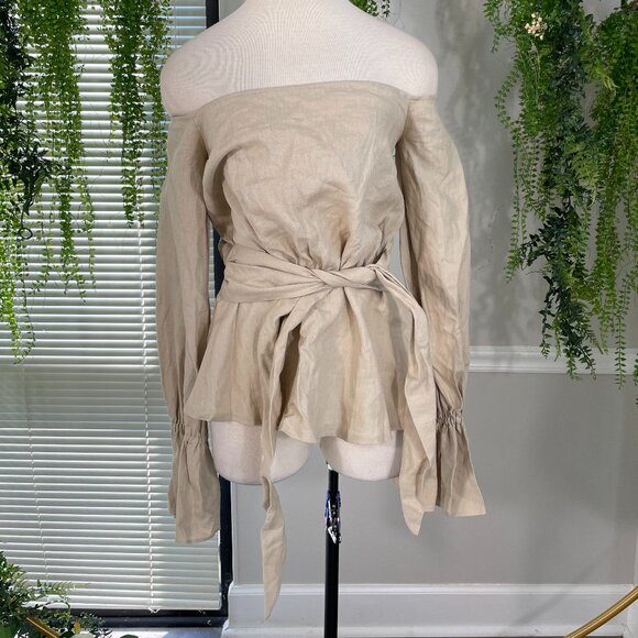 Selmacilek | Linen Caftan Mini Dress *ALTERED* - Picture 1 of 4